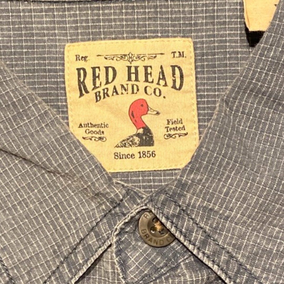 RED HEAD お魚のワッペン半袖shirt